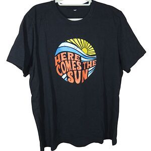 Here Comes The Sun Retro Look Tee Shirt Unisex Adult Size XL